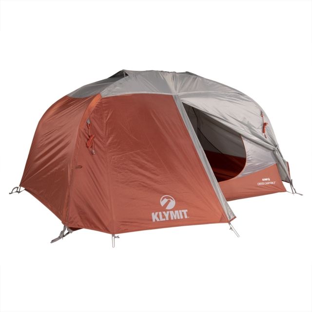 Open Box Dealer Demo Klymit Cross Canyon Tent - 4 Person Red/Grey 09C4RD01D