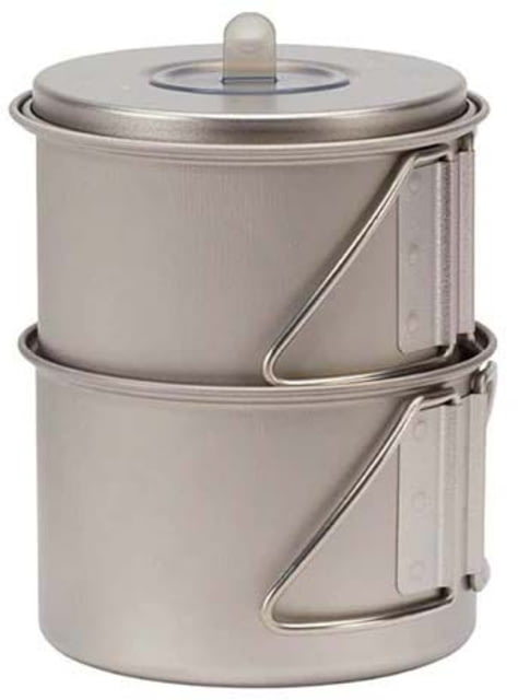 Open Box Dealer Demo Snow Peak Mini Solo Titanium Cook Set One Size SCS-004TR