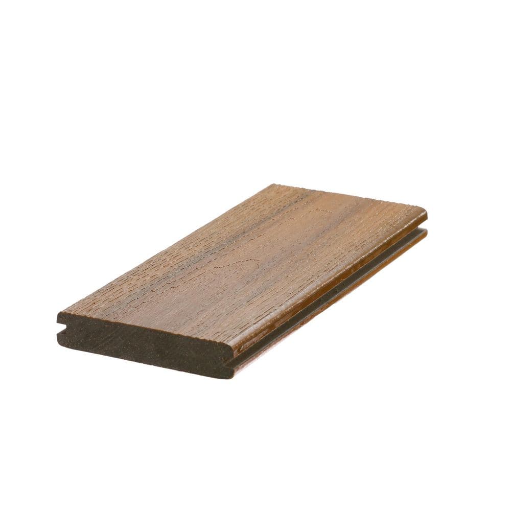 Optima Dekk 1 in. x 6 in. x 12 ft. Warm Cedar Grooved Edge Composite Deck Board