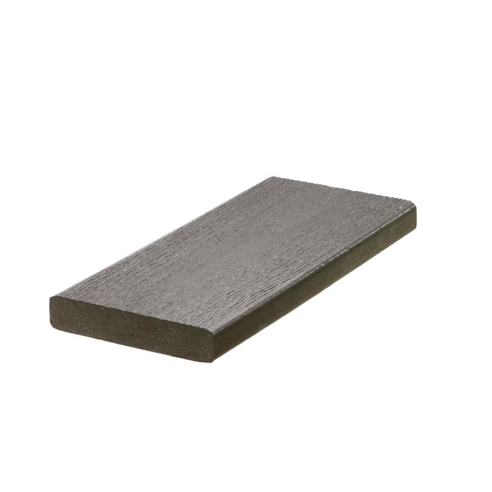 Optima Dekk 1 in. x 6 in. x 16 ft. Boardwalk Grey Solid Edge Composite Deck Board