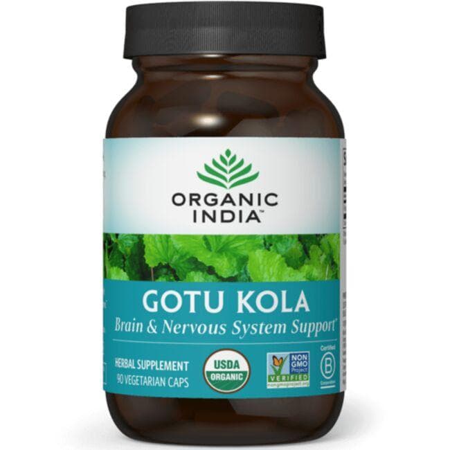 Organic India Gotu Kola Vitamin | 700 mg | 90 Veg Caps