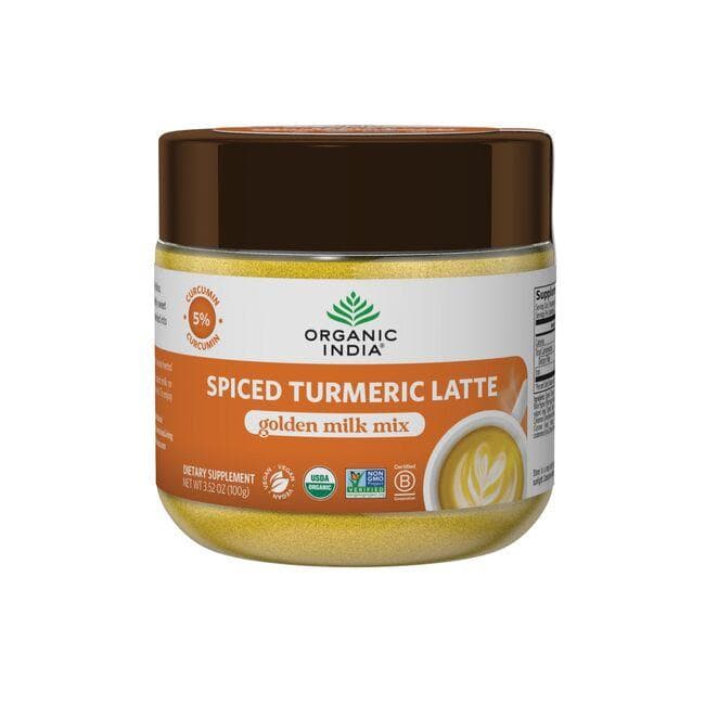 Organic India Spiced Turmeric Latte Golden Milk Mix | 3.52 oz Powder