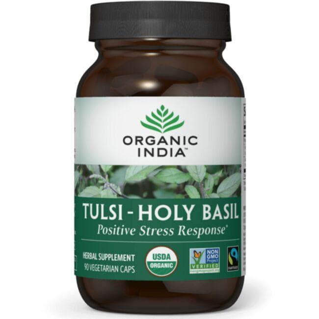 Organic India Tulsi - Holy Basil Vitamin | 900 mg | 90 Veg Caps