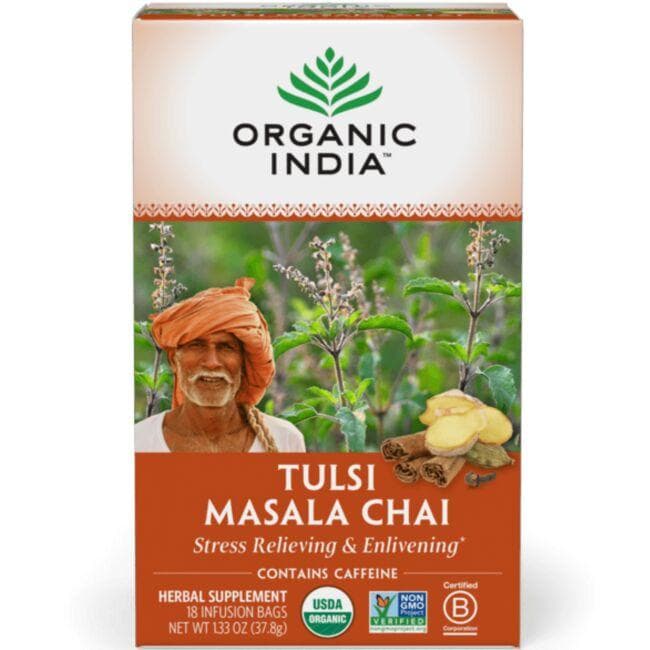 Organic India Tulsi Masala Chai Tea | 18 Bags