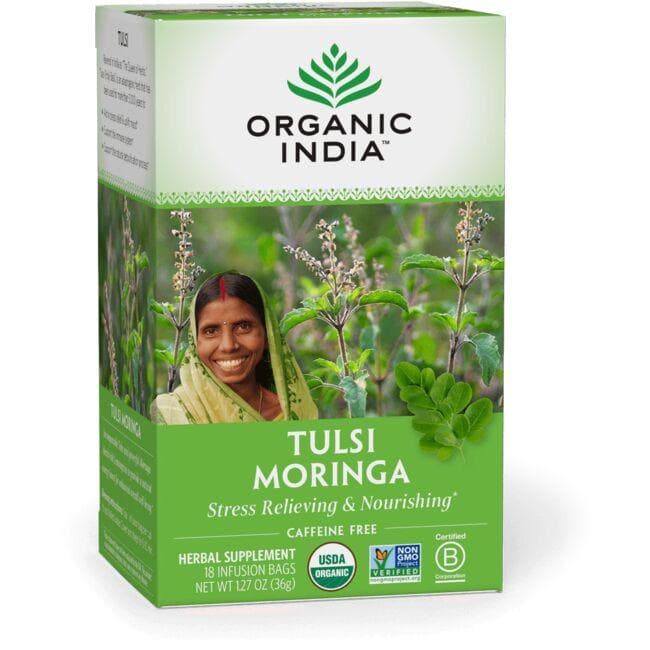 Organic India Tulsi Moringa Tea | 18 Bags