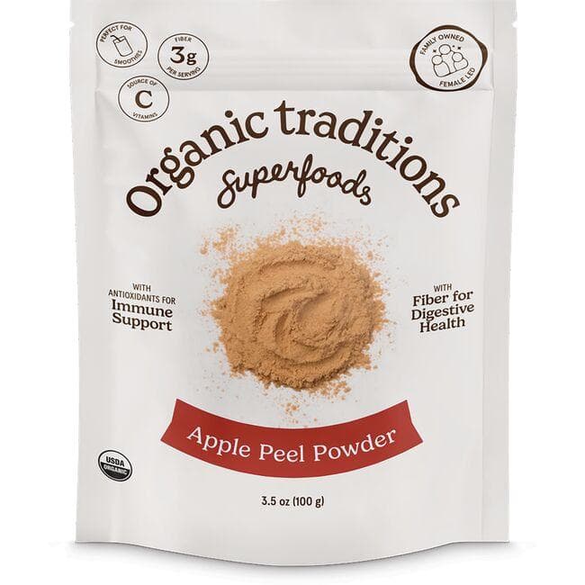 Organic Traditions Apple Peel Powder | 3.5 oz Package