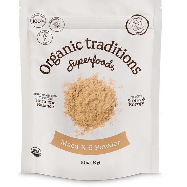 Organic Traditions Maca X-6 Black & Red-Purple Vitamin | 5.3 oz Package