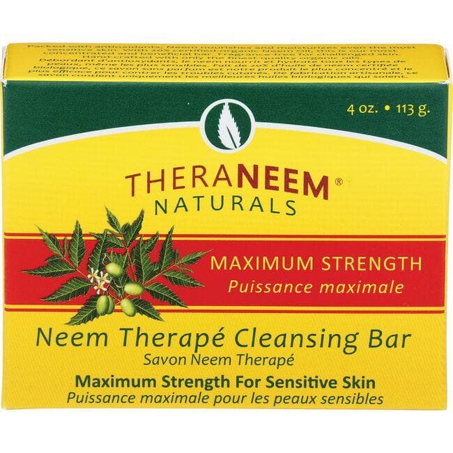 Organix South Theraneem Neem Therape Cleansing Bar Max Strength | 4 oz Bars
