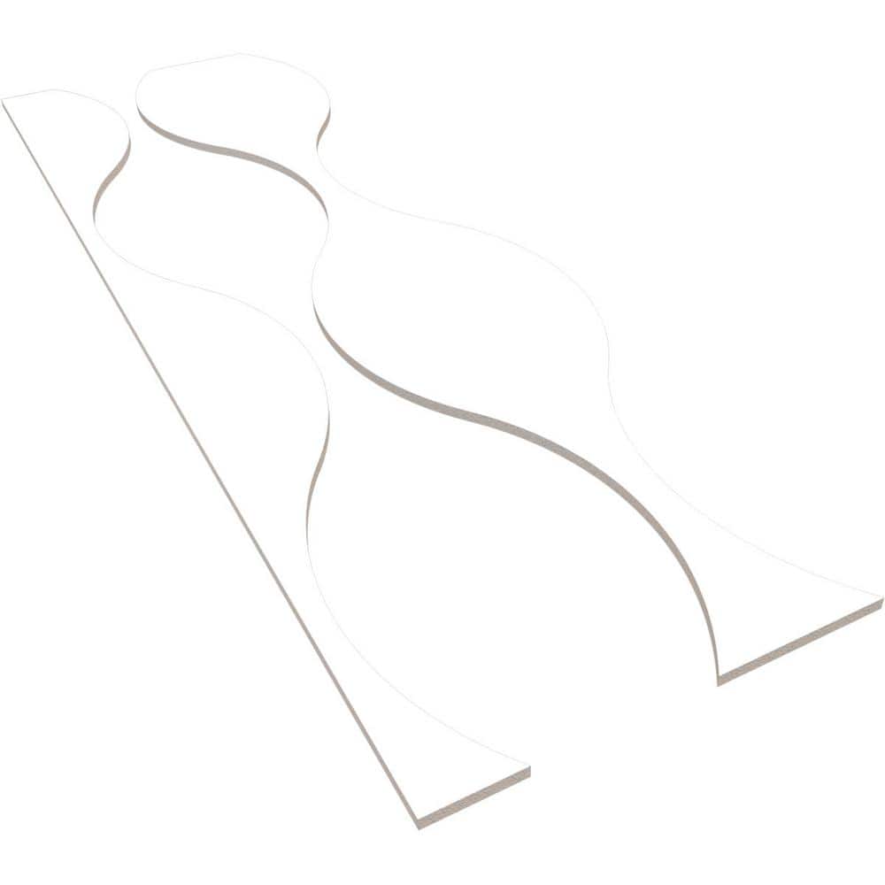 Ozark 47 in. H x 0.375 in. W Slatwall Panels in PVC 9-Pack