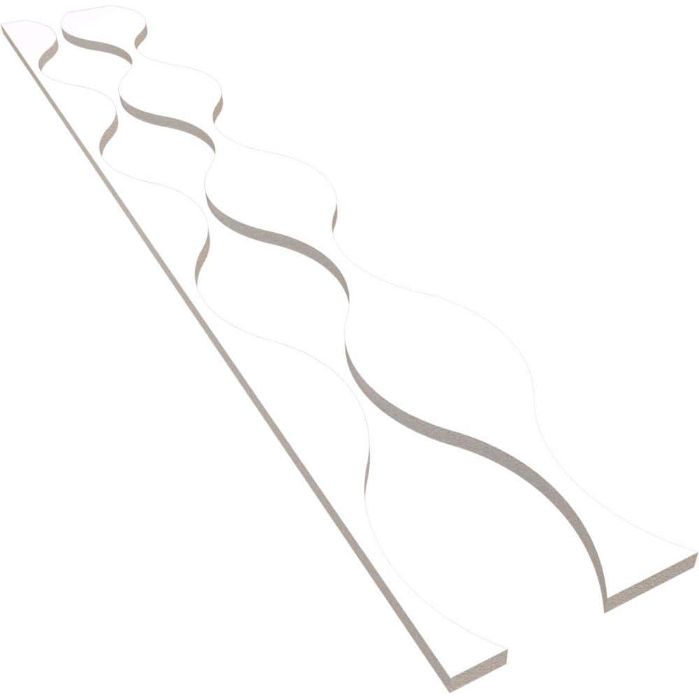 Ozark 94 in. H x 1 in. W Slatwall Panels in PVC 9-Pack