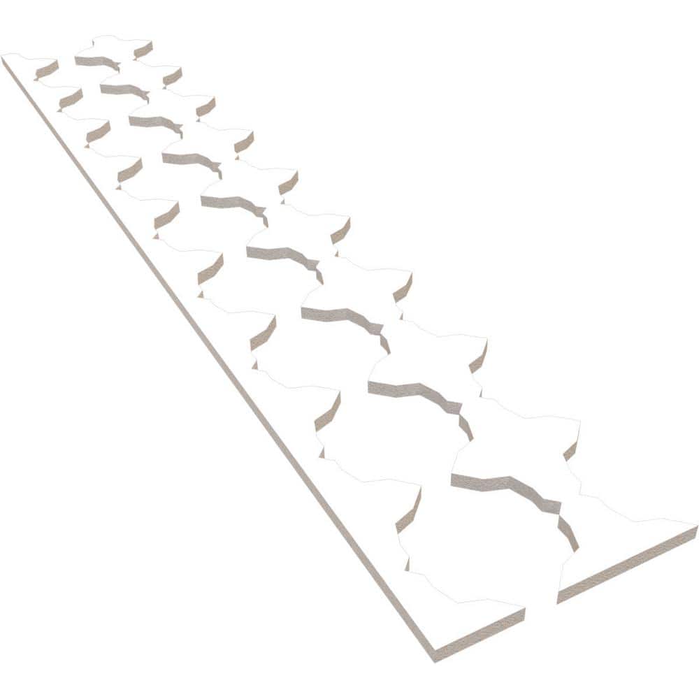 Pandora 47 in. H x 0.5 in. W Slatwall Panels in PVC 17-Pack