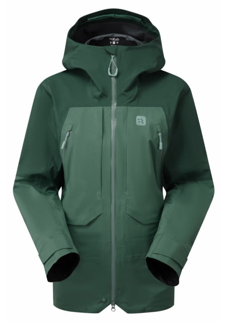 Rab Khroma Converge Jacket - Women's Green Slate/Eucalyptus 12 US