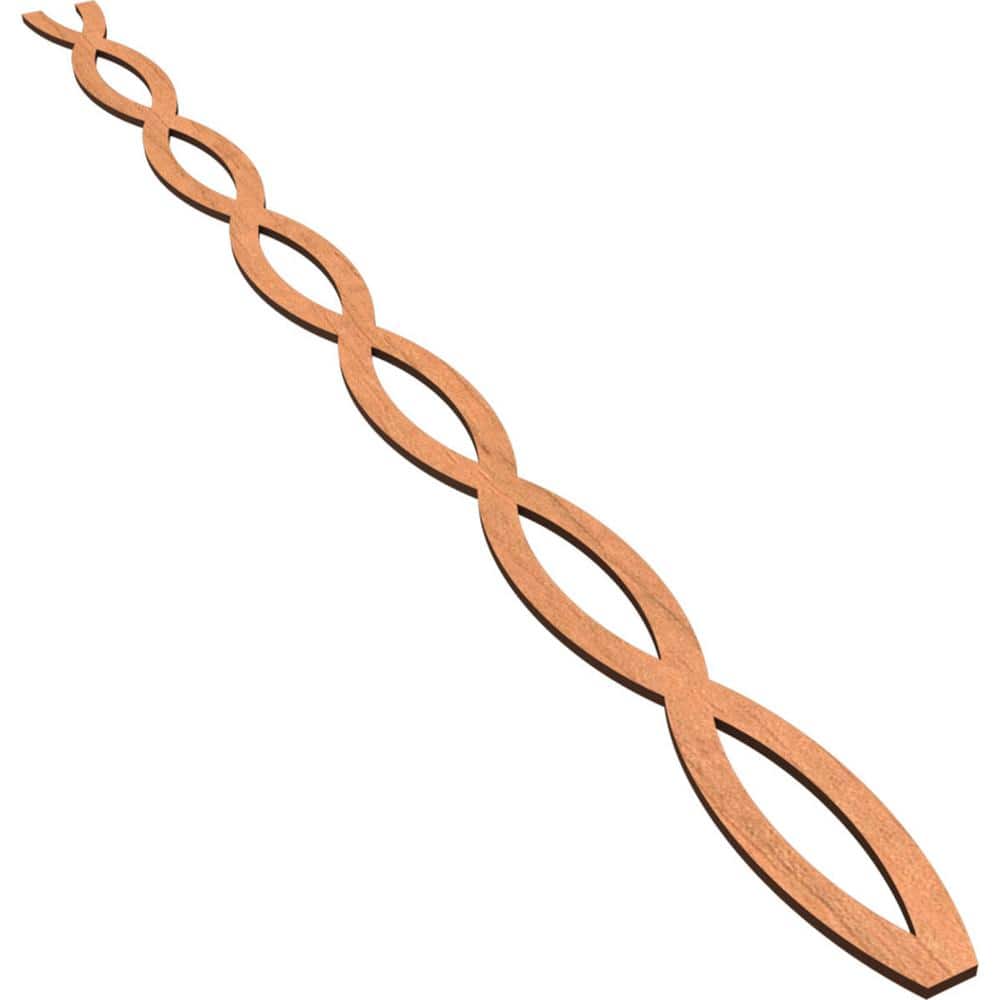 Rakaia 47 in. H x 0.25 in. W Slatwall Panels in Cherry 22-Pack