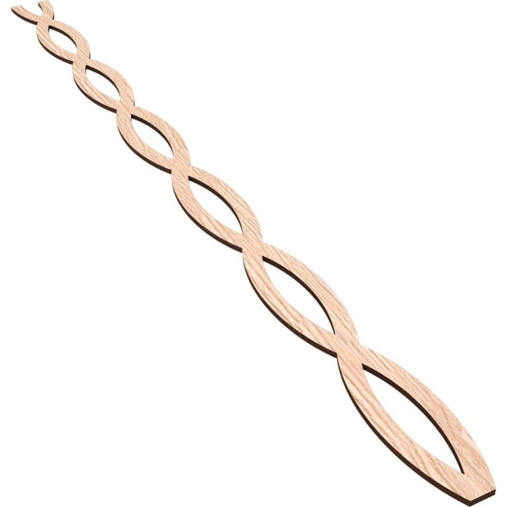 Rakaia 47 in. H x 0.25 in. W Slatwall Panels in Red Oak 22-Pack