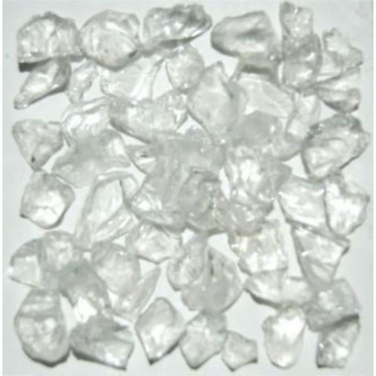 Recycled Chunky Glass, Crystal Clear - Small - 0.25-0.5 in. - 25 lbs