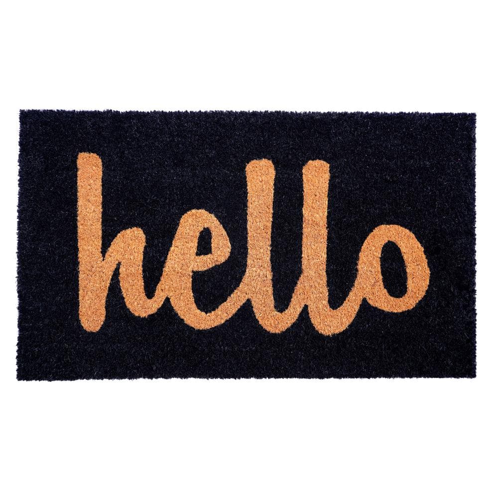 Script Hello Doormat, 3' x 6'