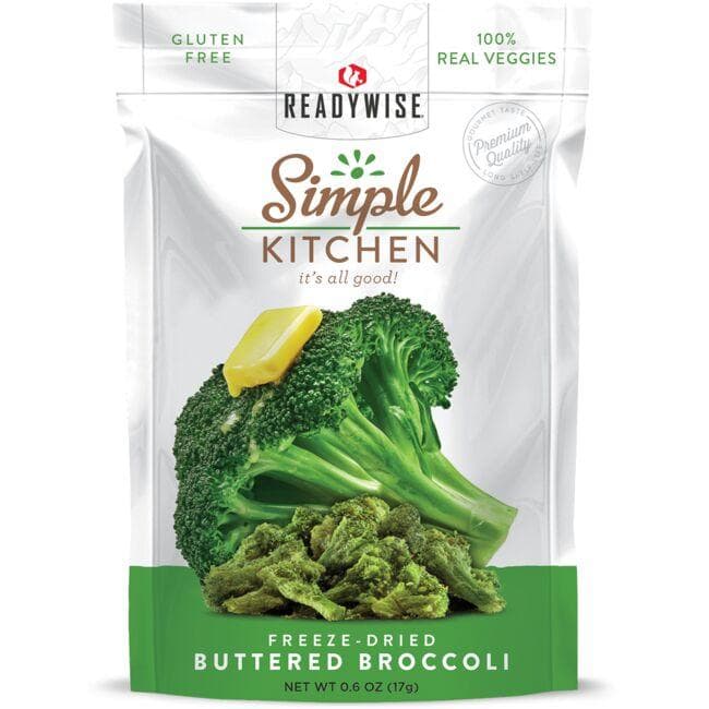 Simple Kitchen Freeze-Dried Buttered Broccoli | 0.6 oz Package