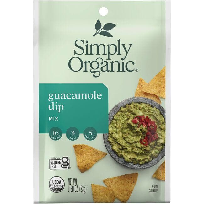 Simply Organic Guacamole Dip Mix | 0.8 oz Package