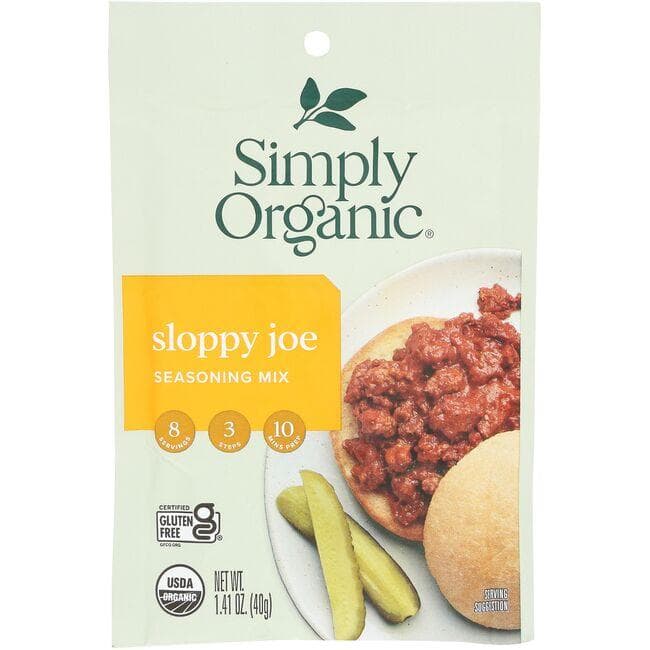 Simply Organic Sloppy Joe Seasoning Mix | 1.41 oz Package