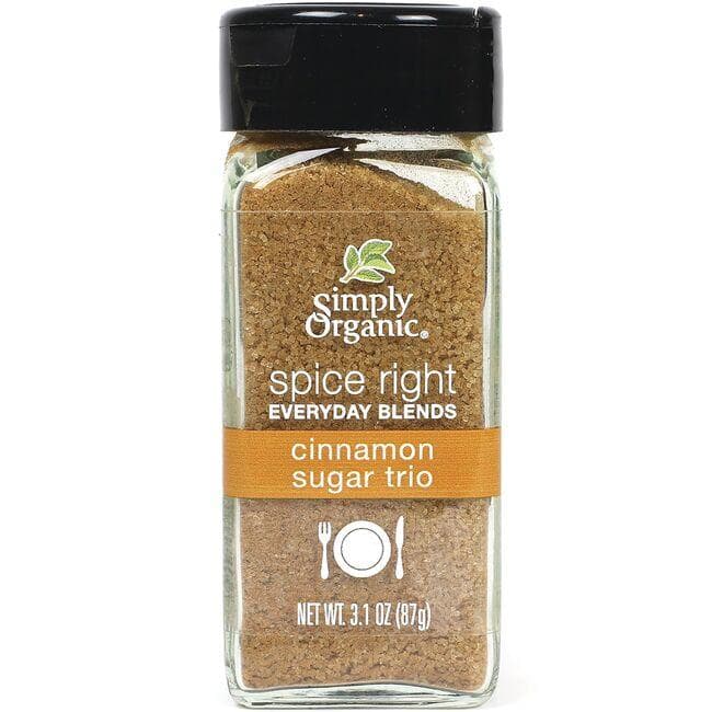 Simply Organic Spice Right Everyday Blends Cinnamon Sugar Trio | 3.1 oz Jar