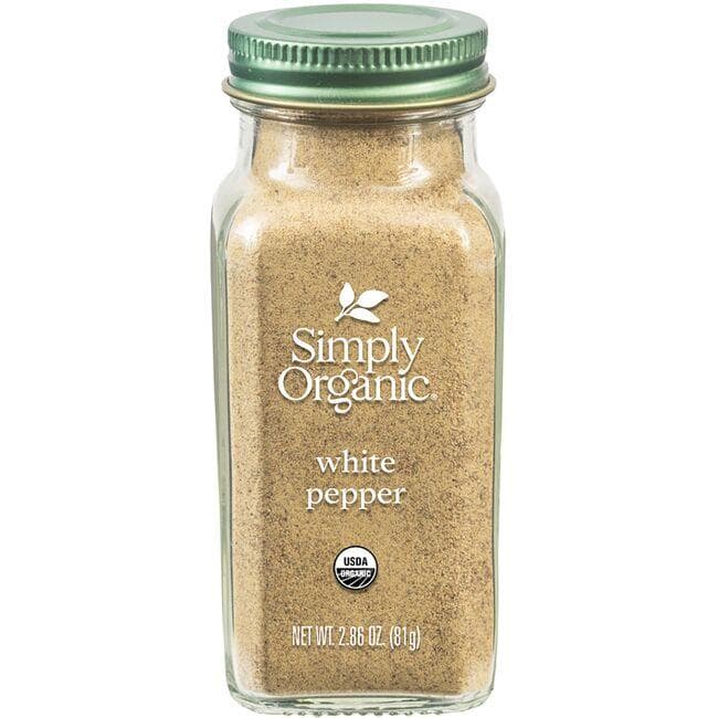 Simply Organic White Pepper | 2.86 oz Jar