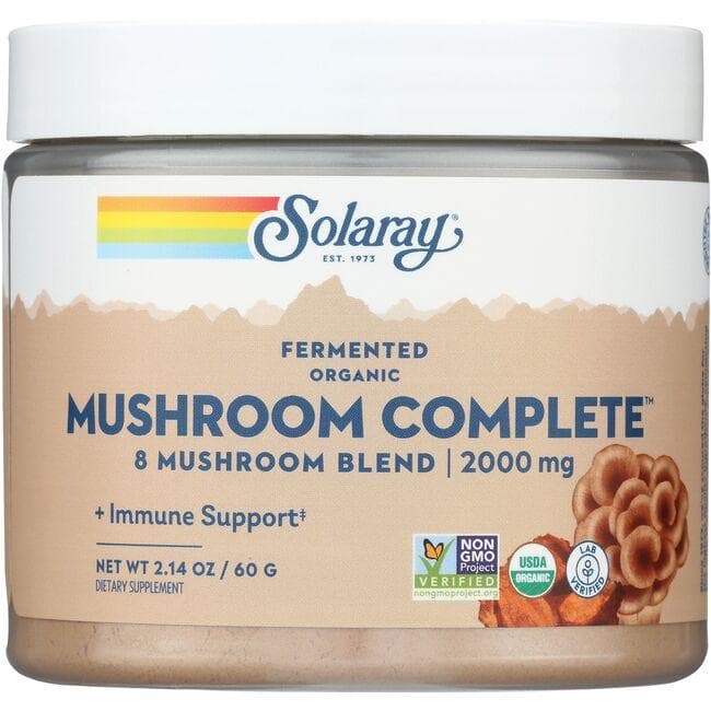 Solaray Fermented Organic Mushroom Complete Vitamin | 2.14 oz Powder