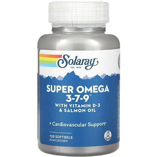Solaray Super Omega 3-7-9 Supplement Vitamin | 120 Soft Gels