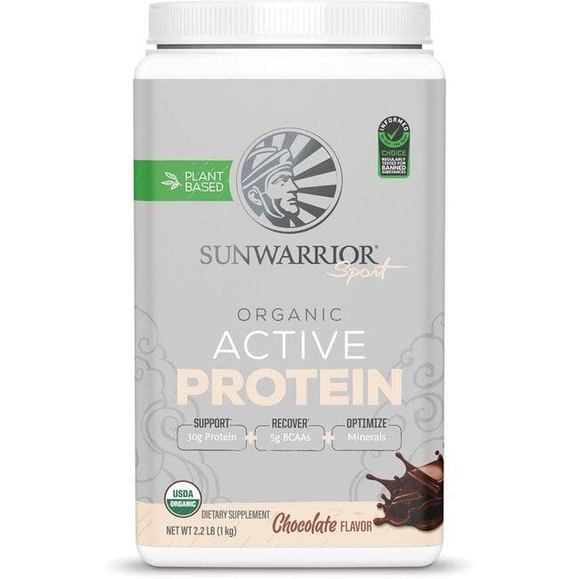 Sunwarrior Organic Active Protein - Chocolate | 30 G Protein 2.2 lbs Powder