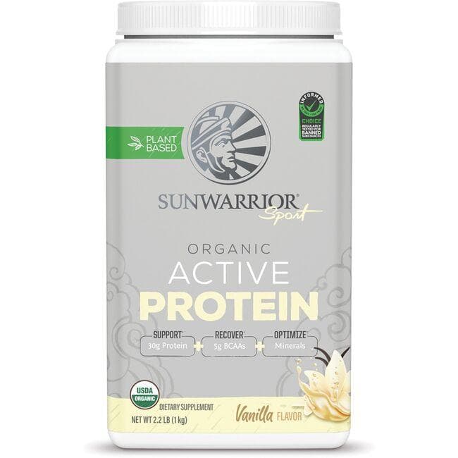 Sunwarrior Organic Active Protein - Vanilla | 30 G Protein 2.2 lbs Powder