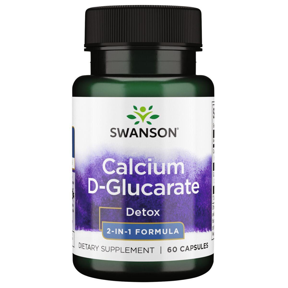 Swanson Vitamins Calcium D-Glucarate - 2-in-1 Formula Vitamin | 60 Caps
