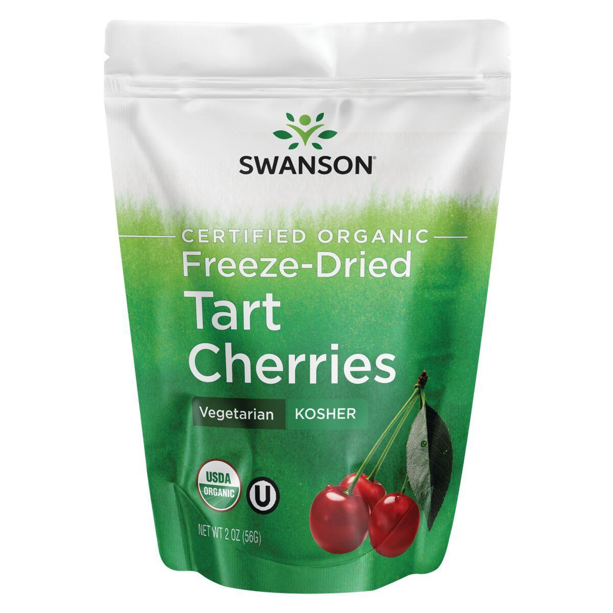 Swanson Vitamins Certified Organic Freeze-Dried Tart Cherries Vitamin | 2 oz Package