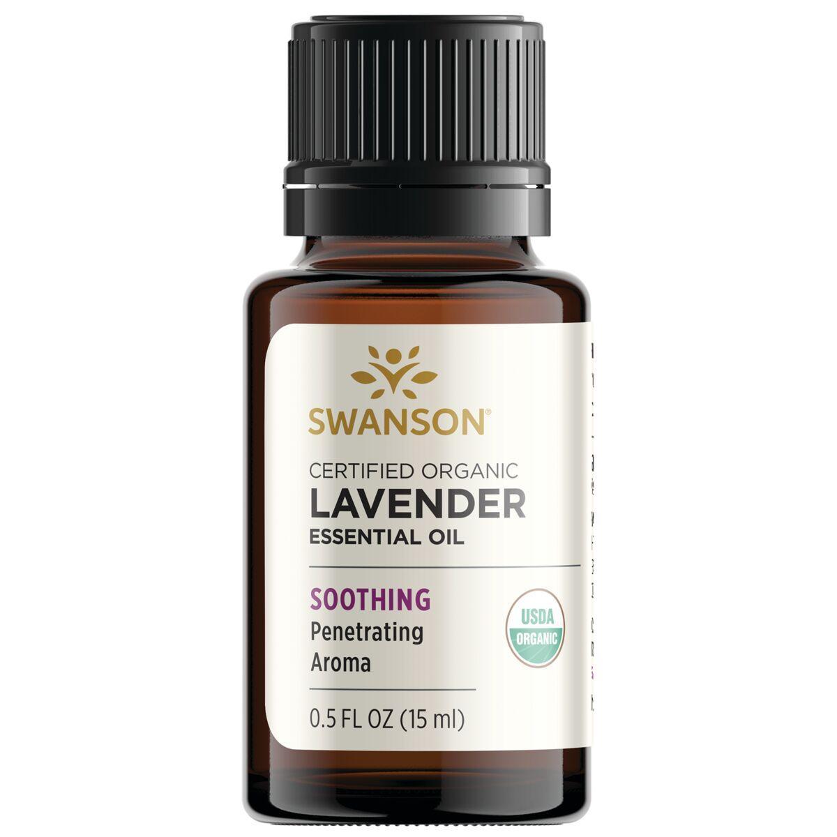 Swanson Vitamins Certified Organic Lavender Vitamin | 0.5 fl oz Liquid | Essential Oils