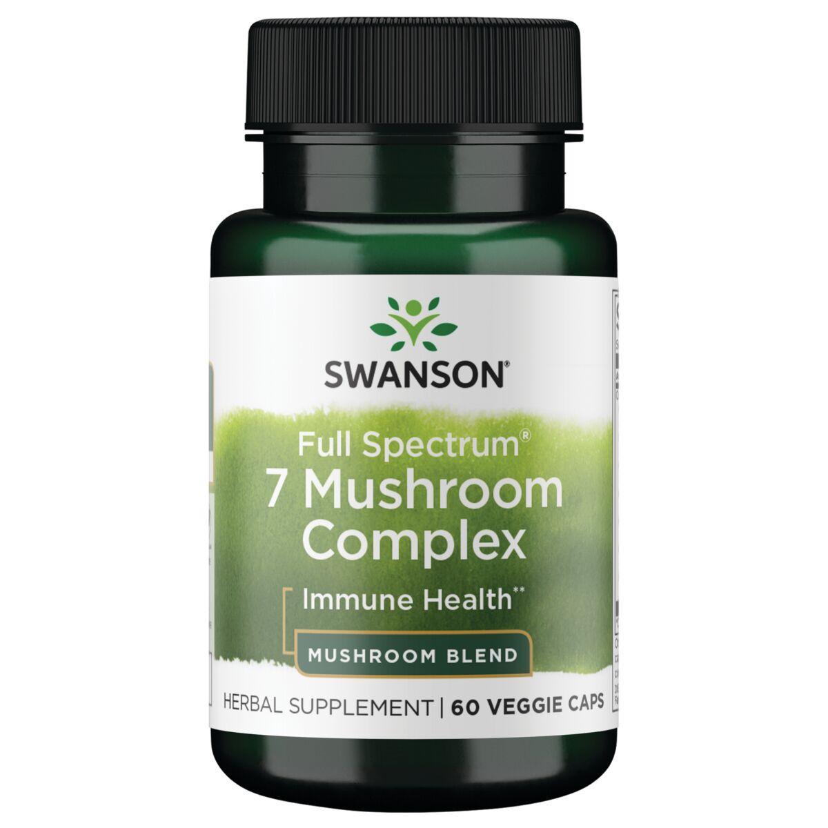 Swanson Vitamins Full Spectrum 7 Mushroom Complex Vitamin | 60 Veg Caps