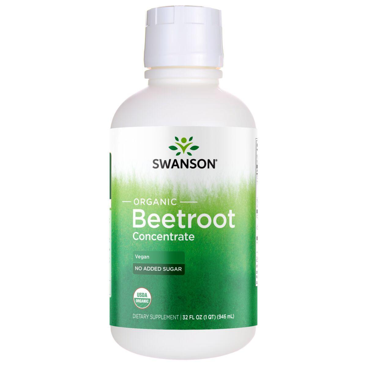 Swanson Vitamins Organic Beetroot Concentrate - Vegan | 32 fl oz Liquid