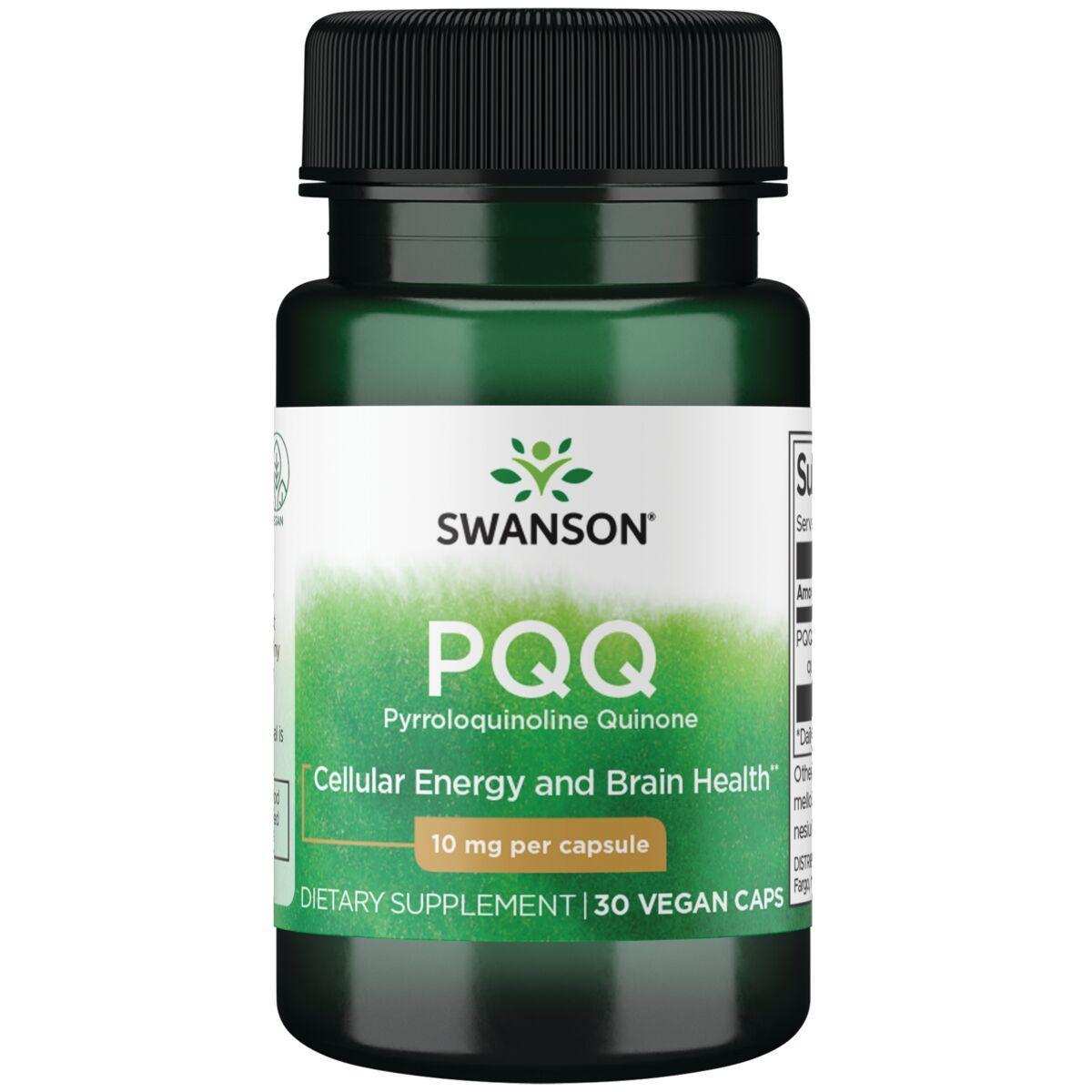 Swanson Vitamins Pqq Pyrroloquinoline Quinone Supplement Vitamin | 10 mg | 30 Vegan Caps