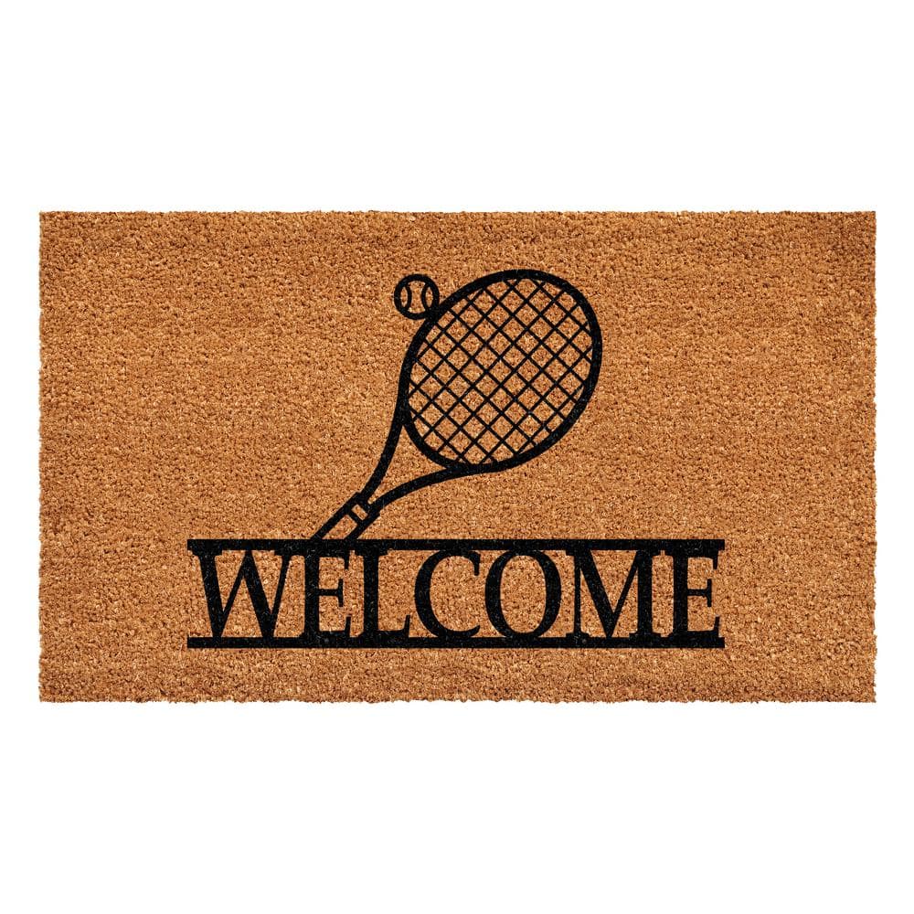 Tennis Welcome Doormat, 17" x 29"