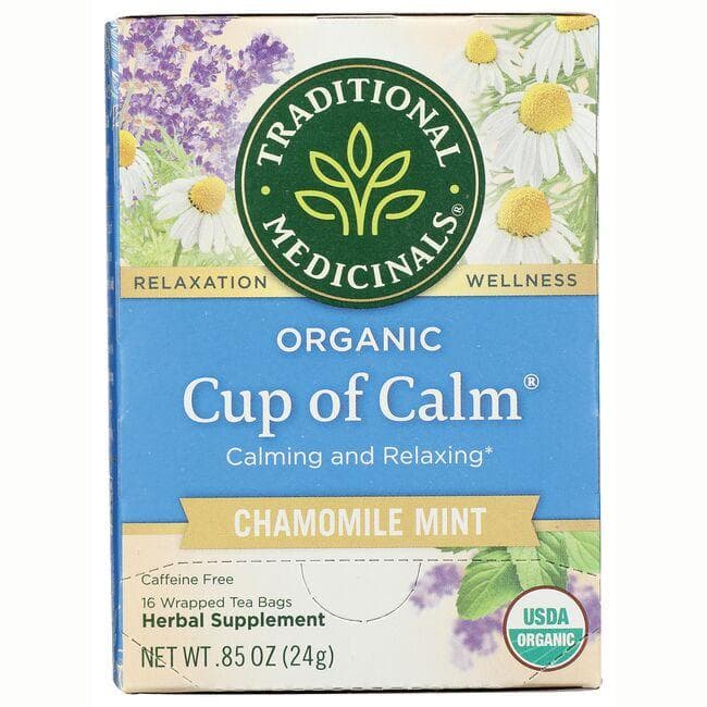 Traditional Medicinals Organic Cup of Calm Tea - Chamomile Mint | 16 Bags