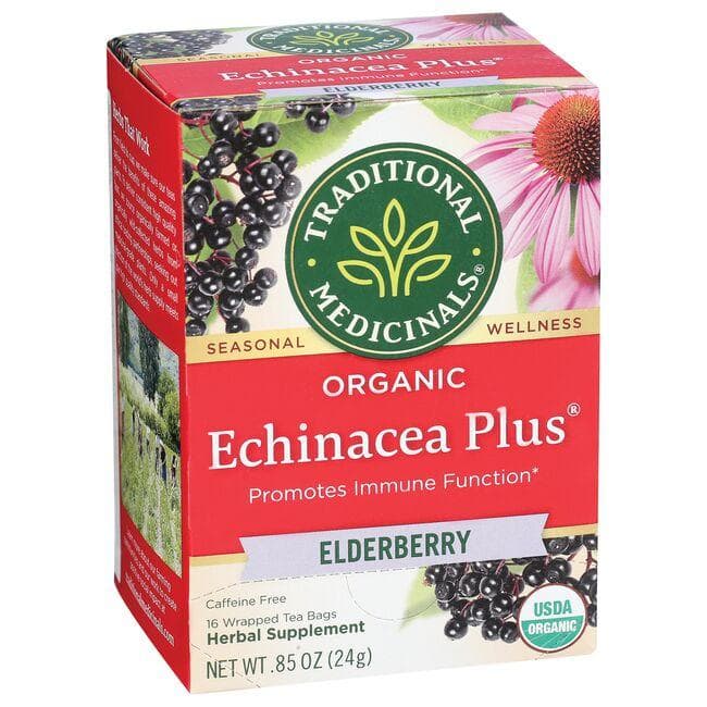 Traditional Medicinals Organic Echinacea Plus Tea - Elderberry | 16 Bags