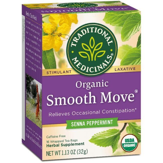 Traditional Medicinals Organic Smooth Move Tea - Senna Peppermint | 16 Bags