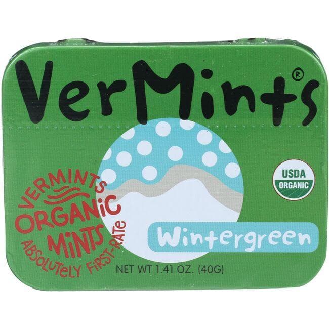 VerMints Organic Mints - Wintergreen | 1.41 oz Package