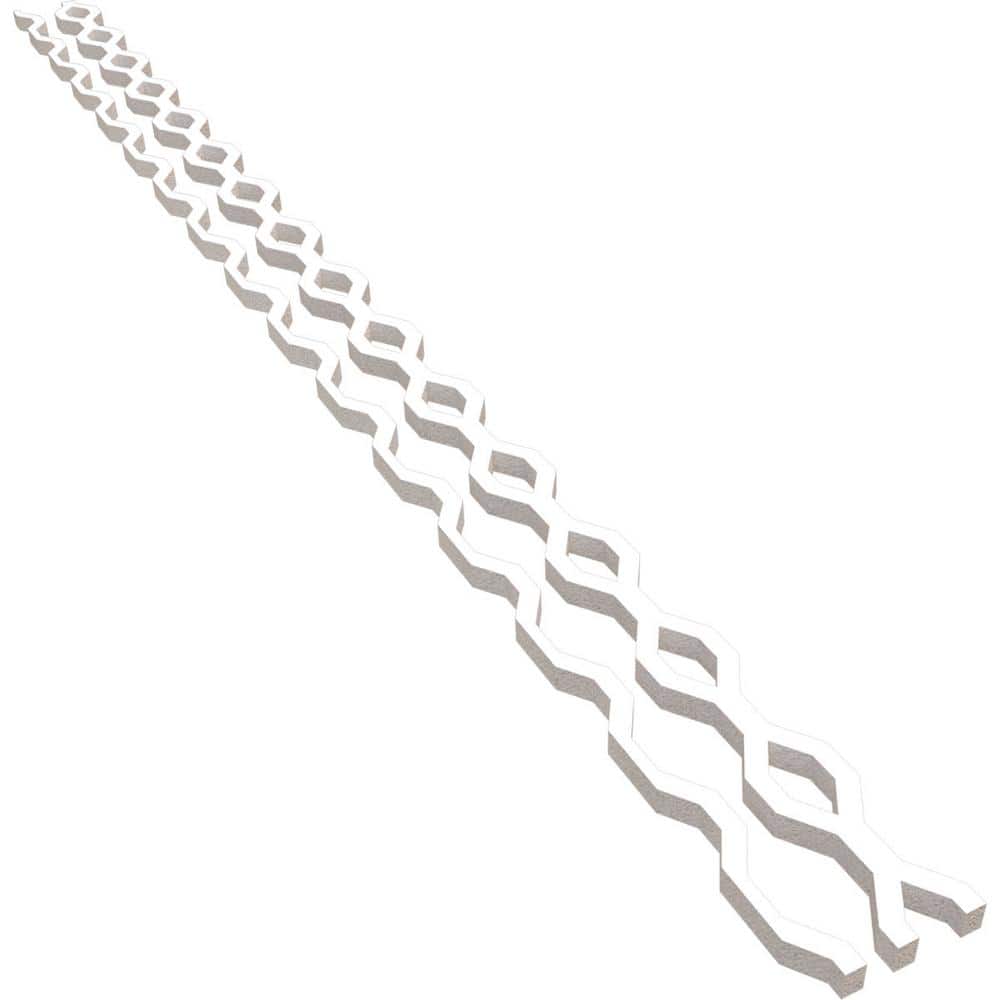 Wabash 94 in. H x 1 in. W Slatwall Panels in PVC 24-Pack