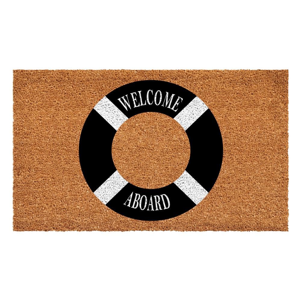 Welcome Aboard Buoy Doormat, 24" x 36"