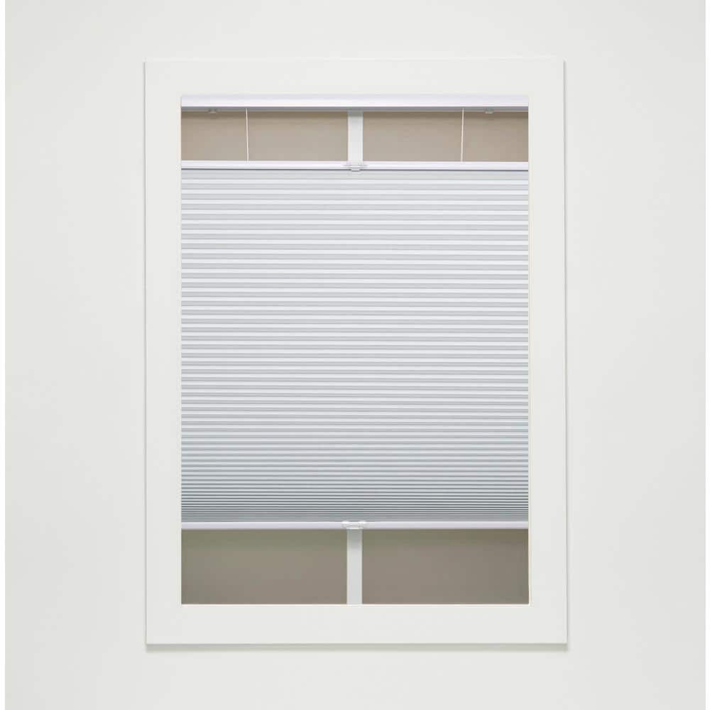 White Cordless Top-Down Bottom-Up Blackout Polyester Cellular Shades - 55 in. W x 60 in. L