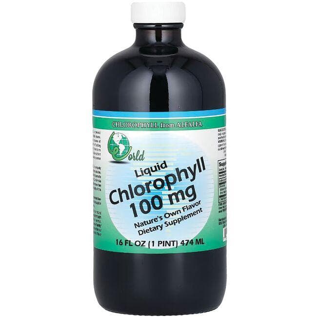 World Organic Liquid Chlorophyll Supplement Vitamin | 100 mg 16 fl oz Liquid