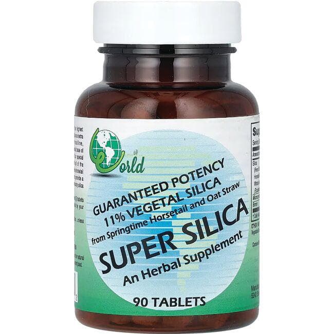 World Organic Super Silica Supplement Vitamin | 90 Tabs