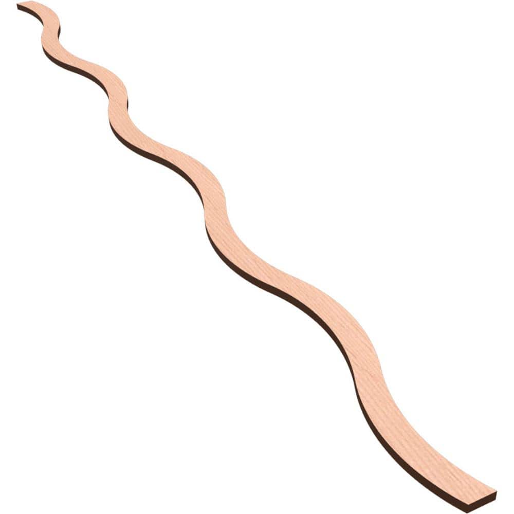 Yukon 47 in. H x 0.375 in. W Slatwall Panels in Alder 42-Pack