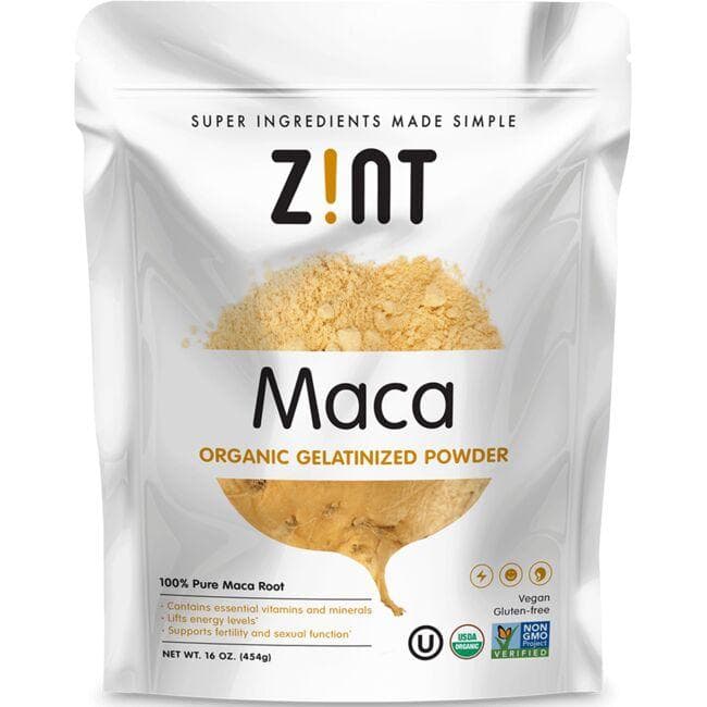 Zint Organic Gelatinized Maca Powder | 16 oz Powder