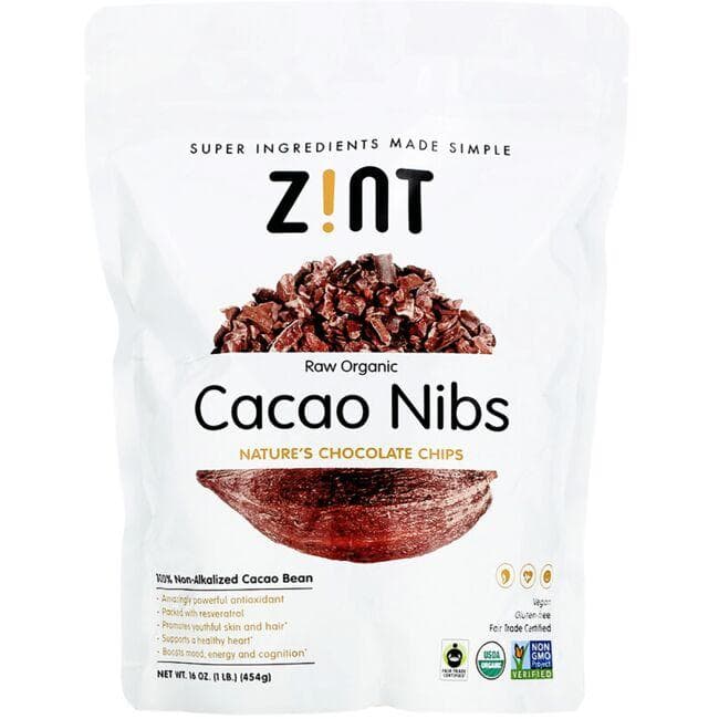 Zint Raw Organic Cacao Nibs | 16 oz Package