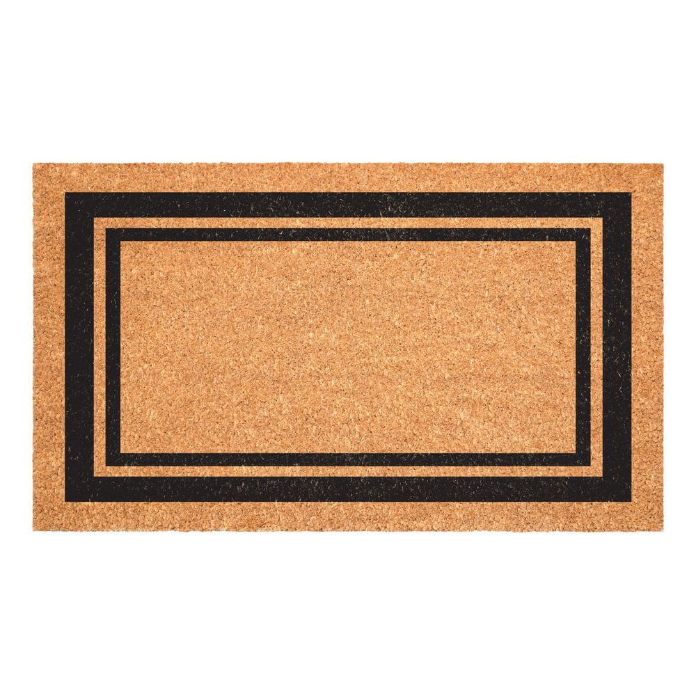 Black Border Door Mat 18 in. x 30 in.