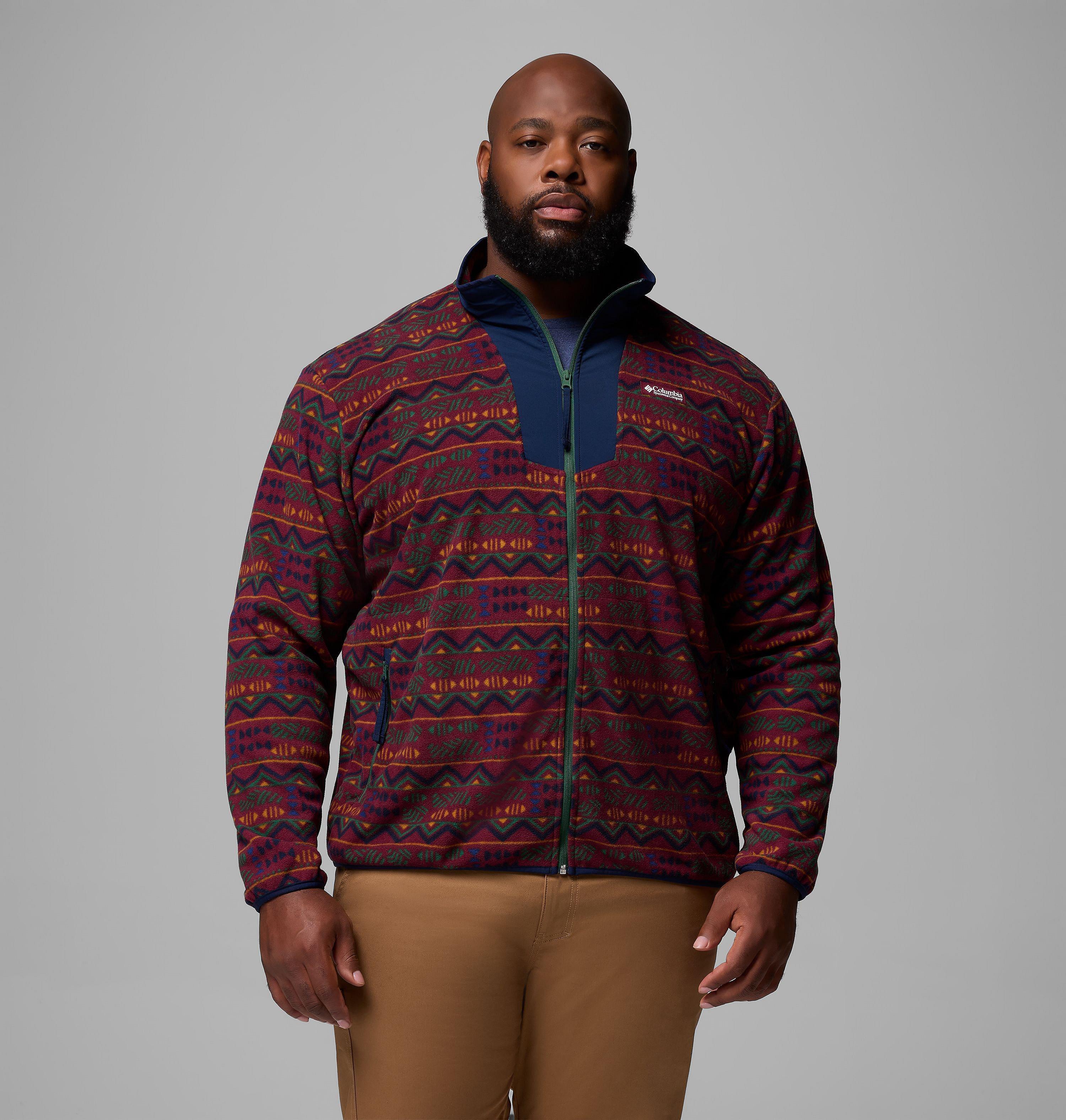 Columbia Men's Sequoia Grove Printed Full Zip Jacket - Big-